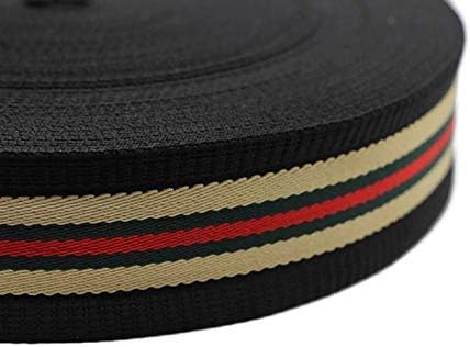 11 Yard Spool 1.96 inches Wide Ribbon for Strap Belt Ribbons Carpet Ribbon Thick Trim Ribbon for Belt Bag Ribbons Guitar Ribbons 5 CM Ribbons GRGR