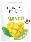 FOREST FEAST Exotic Dried Natural Mango 650g | Snack Size Pieces of Dried Fruit Mango with No Added Sugar & High in Fibre | Ready to Eat Snack, Vegan Option
