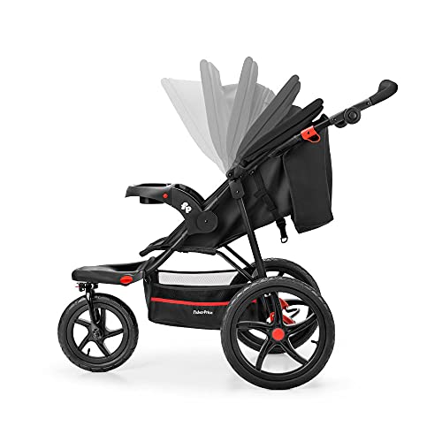 Carrinho de Bebê 3 Rodas Fisher Expedition TS Até 15Kg Preto - BB587, Fischer, Preto