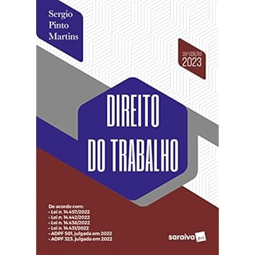 Capa do livro Direito do Trabalho - 39ª edição 2023