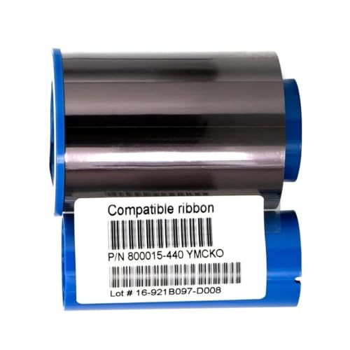 Cintas de color YMCKO 800015-440 cartucho de impresión de tarjetas plásticas Zebra P330i P430i