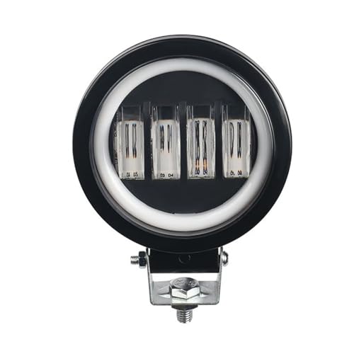 Projecteurs LED moto ronds bleus avec feux antibrouillard