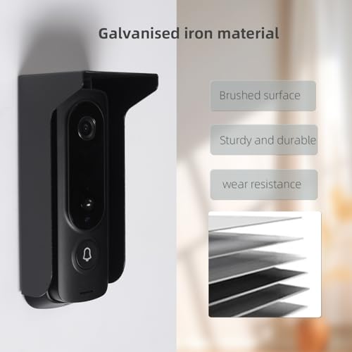 yugeug Capas de chuva para campainha externa, capa de chuva de campainha de metal à prova de intempé