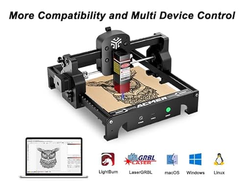 ACMER S1 Portable Laser Engraver for Beginner Mini Laser Engraving Machine for Wood Metal, 3500mW Laser Class4 (S1-2500mW) - Image 4
