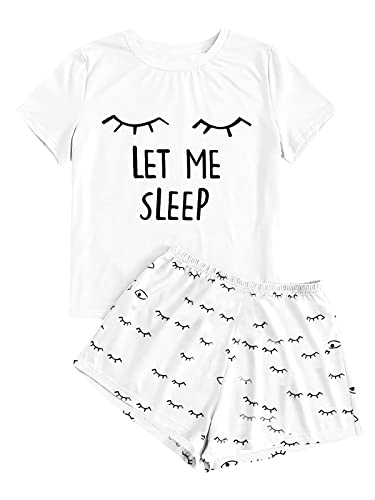 Image of Kingdenergy Girls Summer Cute Print Shorts Set T-Shirt and Short Pant 2 Piece Outfits Clothing Sets