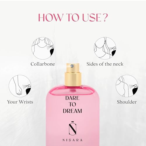 Image of NISARA Dare To Dream Perfume For Women 50 Ml|Girl Long Lasting Eau De Parfum|Edp Scent Spray|Fruity Floral Fragrance|With Jasmine,Musk,Vanilla & Amber Notes|Edp Women|Premium Perfume|Perfect Gift