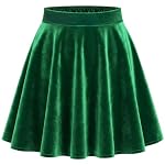 TRIWORKS – TRIWORKS Grüner Rock Damen & Mädchen–Hohe Taille Skater Mini