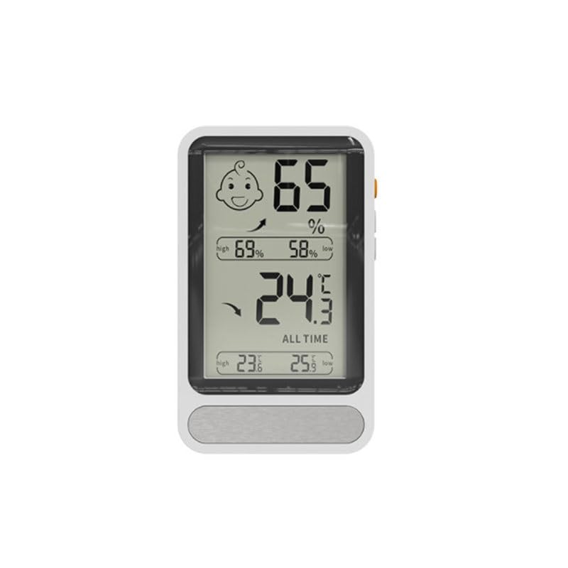 ABS with Backlight Function Home Interior Electronic Thermometer Hygrometer