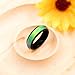 Oneress Adjustable Color Changing Mood Ring, Stainless Steel Retro Couple Rings, Fashionable Romantic Wedding Band for Men and Women Y1854 Black 8