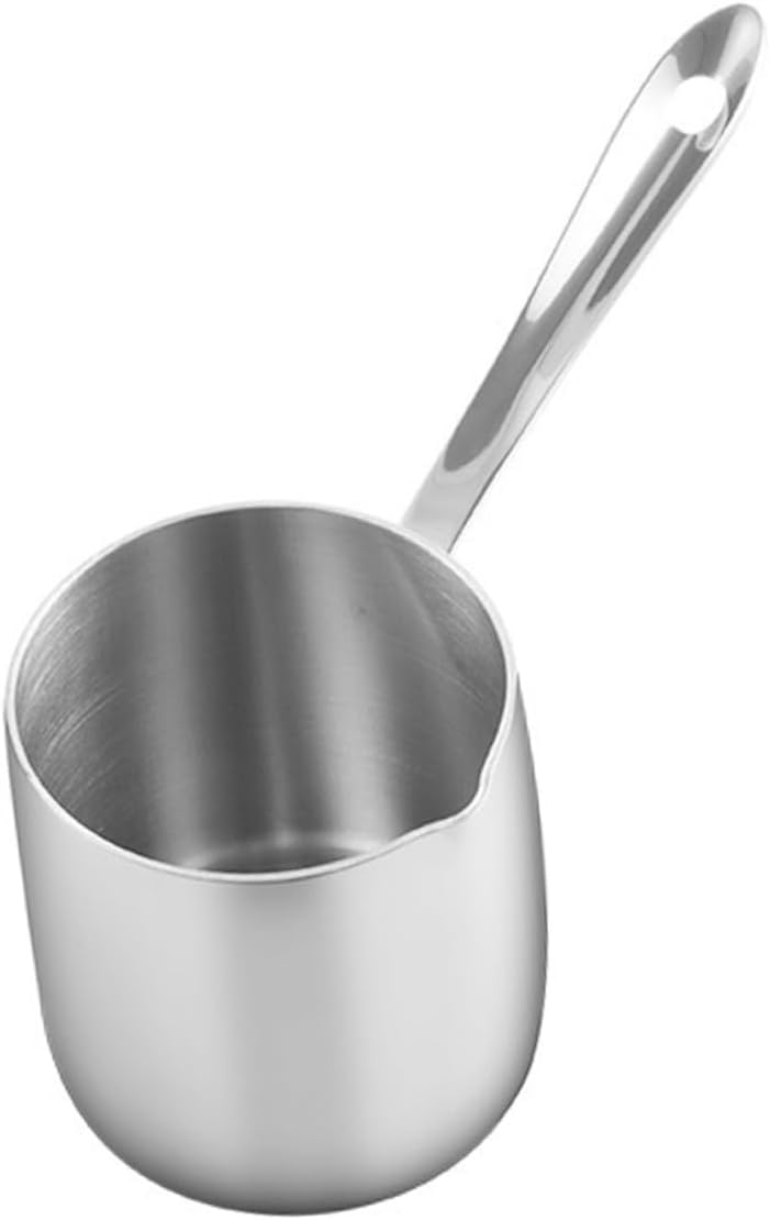 Alipis Stainless Steel Milk Pot Small Saucepan for Kitchen Milk Heater Butter Warmer