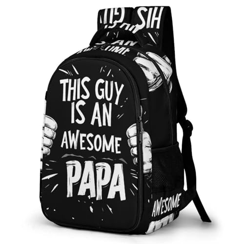 This Guy Is An Awesome Papa Travel Laptop Backpack...