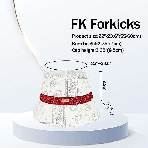 Cashew Flower Printed Double Bucket Hat For Men&Women – Upf 50 Foldable Sun Protection Hat,Reversible Fishing Hat&Hiking Hat（White） #TOP1