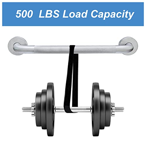 Handicap Grab Bars, 2 Pack 18 Inch Shower Grab Bar For Seniors, 304 Stainless Steel Ada Grab Bars For Bathtubs And Showers, Toilet, Safety Shower Handles For Elderly, Disabled (Brushed Nickel Knurled) #TOP2