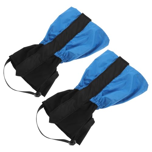 Abaodam Polainas Impermeables Elásticas para Botas de Senderismo, Protector de Piernas Estándar Azul Claro, Resistentes para Desierto, Nieve y Trekking al Aire Libre