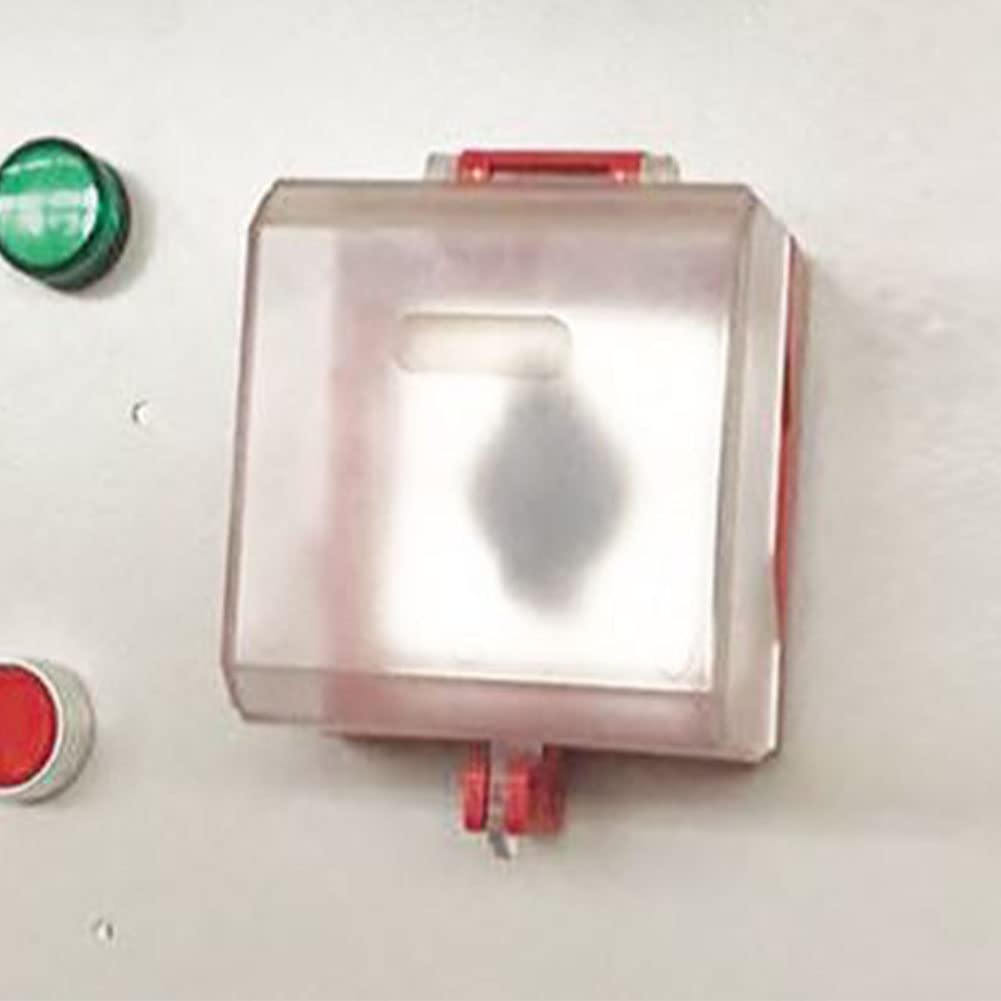 Transparent Push Start Button Cover, SdydudCyb 1 PCS Electrical Protective Cover Emergency Stop Protection Cover,Push Button Cover,Stop Switch Box