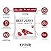 Think Jerky Beef and Turkey Jerky Variety, Original, Sweet Chipotle, Sriracha Honey, Sesame Teriyaki, Healthy Meat Snack, Low Calorie Low Fat - 2.2 oz Bags, 4 Pack, 1 of Each