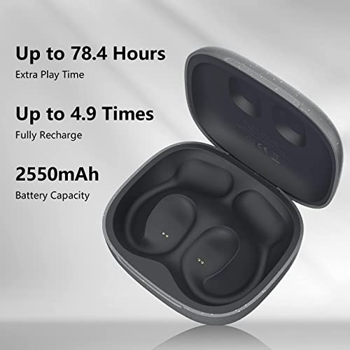 Oladance Open Ear Headphones Bluetooth 5.2 Wireless Earbuds For Android & Iphone, Open Ear Earbuds With Dual 16.5Mm Dynamic Drivers, Up To 94 Hours Playtime Waterproof Sport Earbuds -Space Silver #TOP6