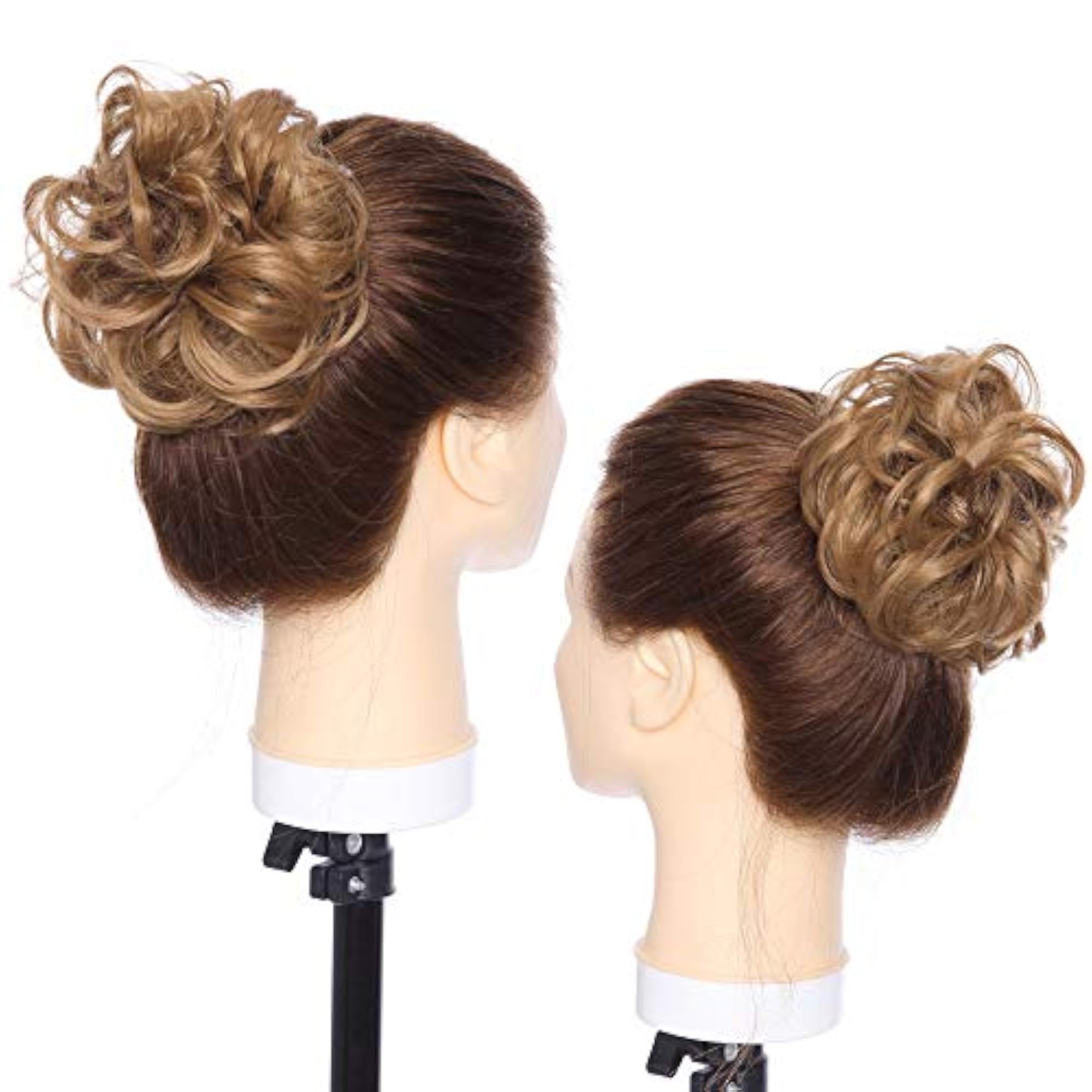 Fluffy Wavy Hair Bun Scrunchies for Women