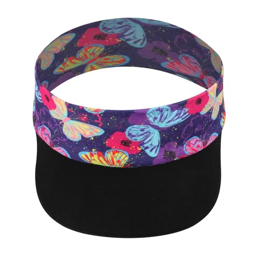 FakeFace Kinder Visor Cap Sonnenschild, Jungen Mädchen Visor Hut Schnelltrocknend Sport Stirnband, UV-Schutz Sonnenblende Sonnenhut Elastisches Haarband Sommermütze für 3-12 Jahre