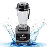 Lebensmittelmixer mit Turbolader, Leistungsstark, 2 L, Selbstreinigend, Hochtemperaturbeständig, 8 Klingen, Standmixer für Milchshake, Eis, Gelee, Babynahrung(EU-Stecker)