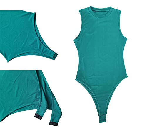 Vakkest Women Short Sleeve Color Block 2 Piece Tracksuit Set Stacked Flare Pants Ruffle Leggings Activewear Jumpsuit Green #TOP3