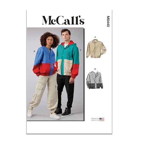 Patron Veste Unisexe McCall's M8440A du XS au XXL
