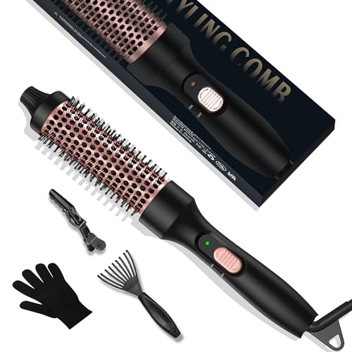 Thermal Brush, 32 mm cepillo alisador pelo, rizador de pelo,cepillo moldeador de pelo 3 in 1, peine...