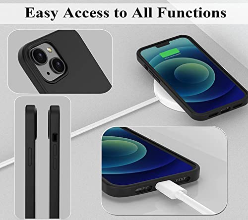 Image of Mobile Back Cover Case for iPhone 13 (Silicone Case|CameraProtection|Black SC1510)