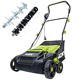 MZK 15-inch 2-in-1 Electric Dethatcher and Scarifier w/Removeable 23336AFAAD(FQ)