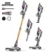 Staubsauger Kabellos 50KPA/600W/75Mins, 1.8L Akku Staubsauger mit LED-Display&Anti-Tangle-Bür... Selbststehend, Ultraleise Cordless Vacuum Cleaner, für Tierhaare/Teppiche/Hartböde...