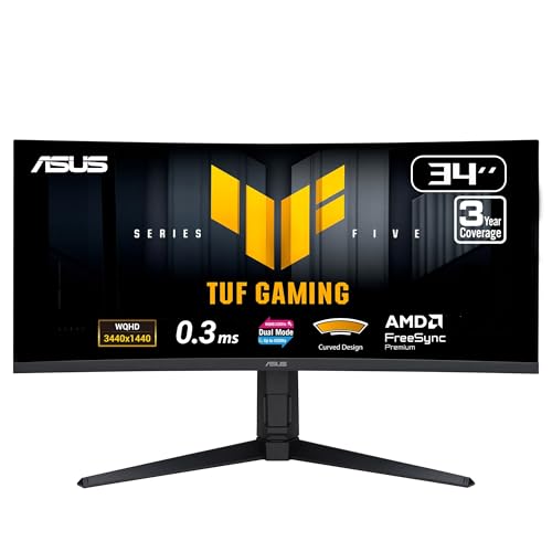 ASUS TUF Gaming VG34WQL5A 34 Inch 1440p 200Hz Ultrawide HDR Gaming Monitor - image 9