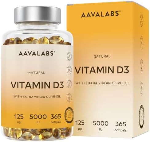 Vitamin D3 Natural [5000 IU] Depot - Highly Concentrated - with E...