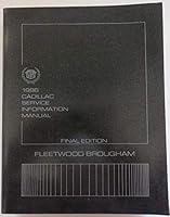 1986 Cadillac Service Information Manual - Fleetwood brougham- Final Edition B0014H8OQK Book Cover