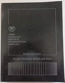 Paperback 1986 Cadillac Service Information Manual - Fleetwood brougham- Final Edition Book