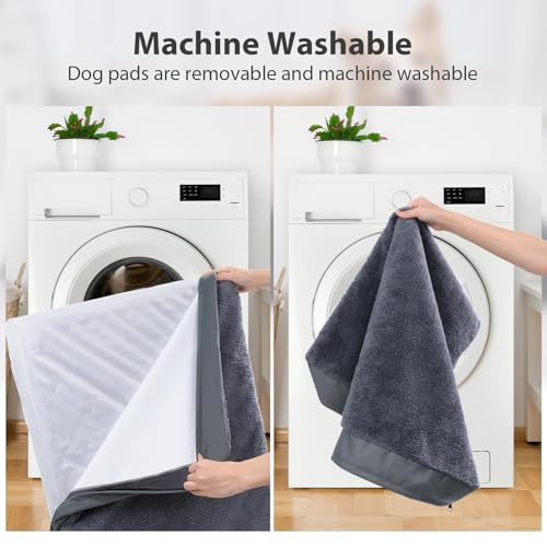 Mihikk MIA32GD003 Waterproof Dog Bed Medium Size Dog Orthopedic Dog Beds For Crate With Removable Washable Cover Egg-Crate Foam Pet Pad Mat thumb #5