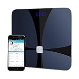 Milcea Body Fat Scale ITO Conductive Bluetooth Smart Scale with iOS Android App for Body Weight, Accurate Measurements BMI, Body Fat, Muscle Mass, Water, Bone Mass and Visceral Fat