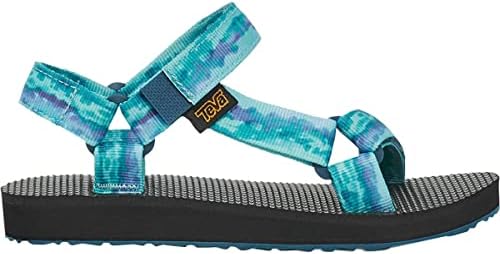 Teva Girls Original Universal Tie-Dye Sandal, Sorbet Blue Coral, 4 Little Kid Review | Image 2