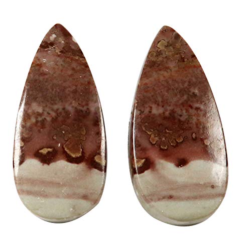 Cabochons en jaspe grain de café de 27,6 carats, gemmes précieuses polies à la main