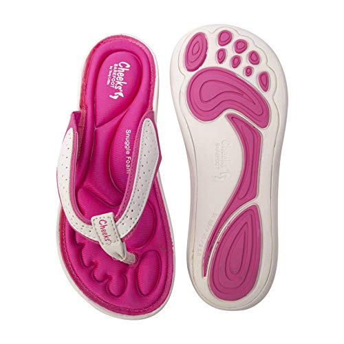 cheeks barefoot flip flops