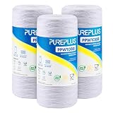 PUREPLUS 25 Micron 10 x 4.5 Whole House String Wound Sediment Filter for Well Water, Replacement Cartridge for 84637, WPX5BB97P, PC10, CW5-BBS, 355215-45, WP10BB97P, WP5BB97P, 3Pack
