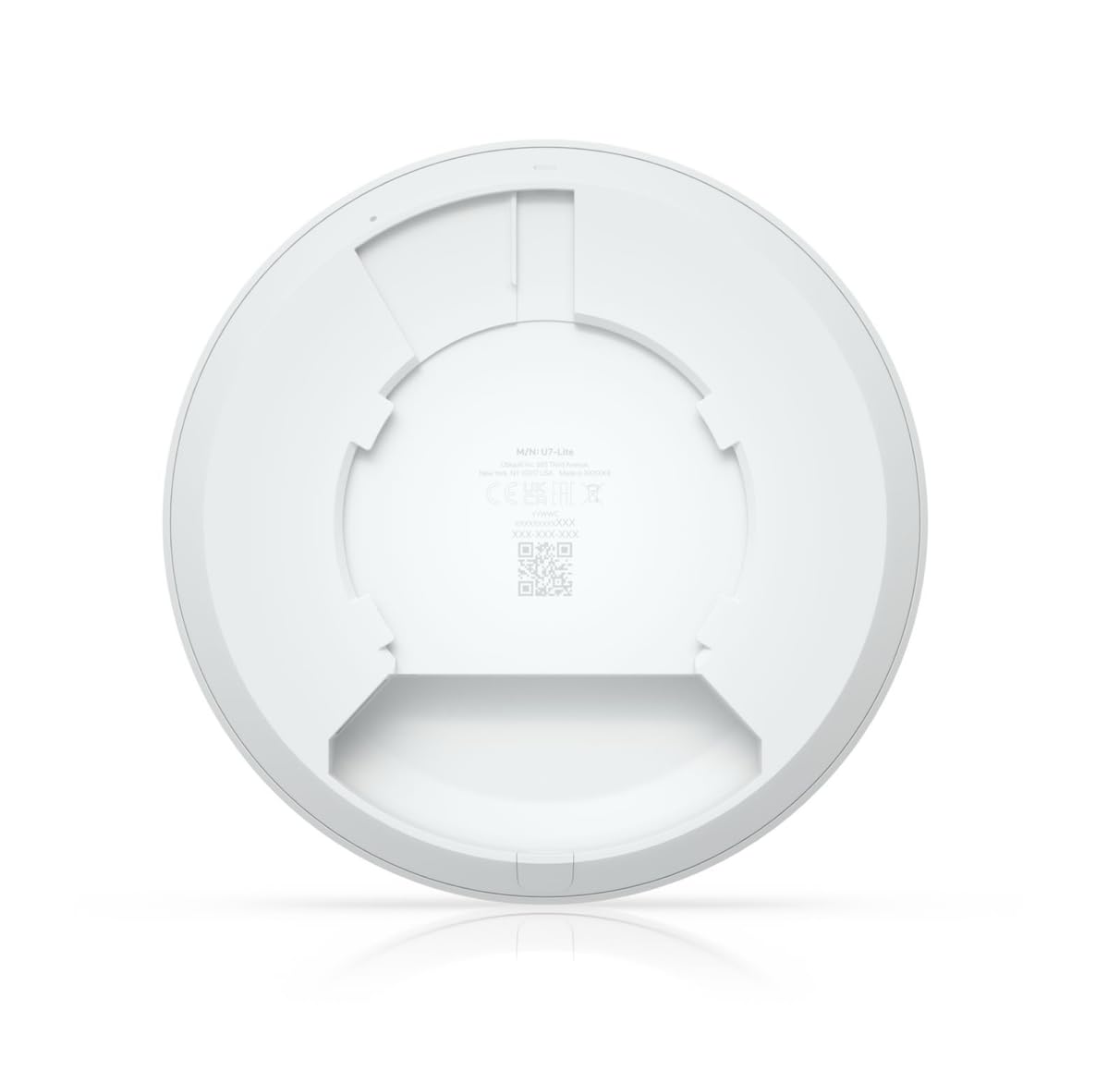 Ubiquiti UniFi U7-Lite – Punto di Accesso WiFi 7 (802.11ac/AX/be), 4 Flusso Spaziali, 115 m² di Copertura, 2.5 GbE RJ45, PoE+, 200 Utenti, Montaggio a Soffitto/Murale, Bianco
