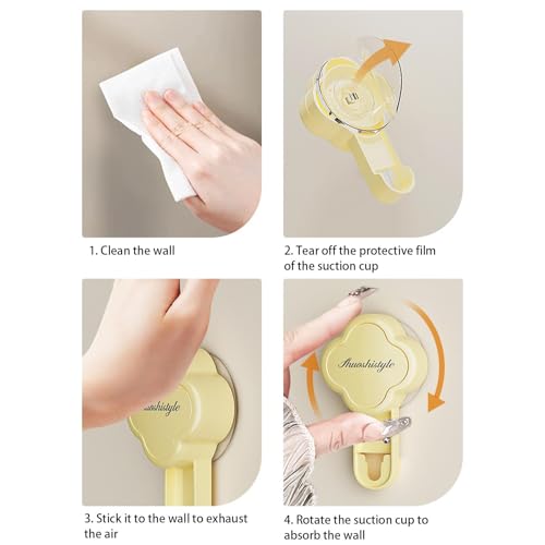 Gancho montado na parede | Gancho de armazenamento com ventosa, organizador de chinelos que economiz