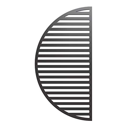 Grille de barbecue en fonte demi-lune de 49,5 cm pour cuisson Kamado