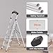JOISCOPE 4 Step Ladder with Tool Storage Tray, Tall Step Ladder Folding Step Stool for Adults with Handle & Anti Slip Pedal, 400 lbs Capacity Lightweight Portable Ladder for Home Kitchen Office, White