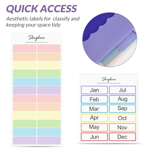 SKYDUE Organizador de arquivos sanfonado, 12 bolsos, pasta de arquivo expansível tamanho carta com a