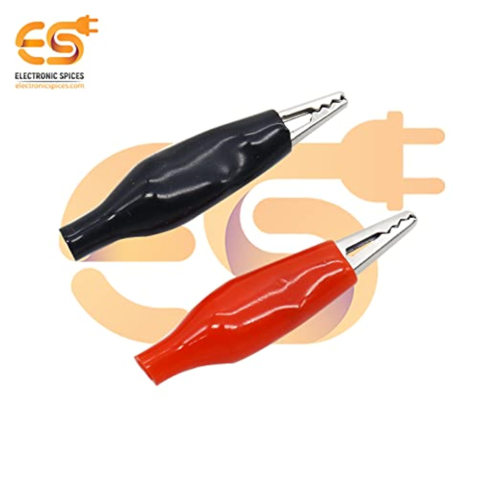 55mm Insulated Crocodile Alligator Clip Test Clamp, 5pcs