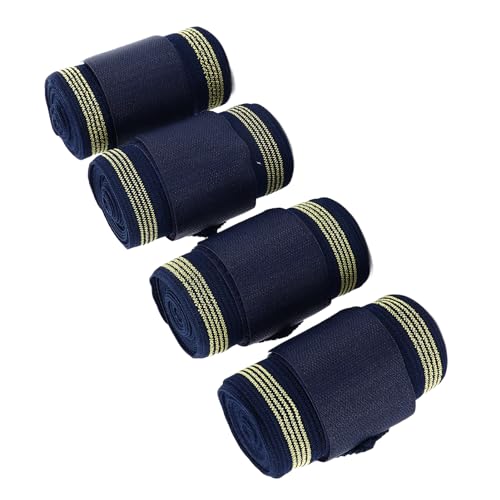 Envoltórios de Perna de Polo de Cavalo, Envoltórios de Perna de Cavalo 4 Peças Bandagens de Cavalo M