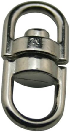 Chuzhao Wu Metal Silvery 0.8 Inches Bothway Rotating Slidable Linker Key Ring Jewelry Accessories(Pack Of 100)