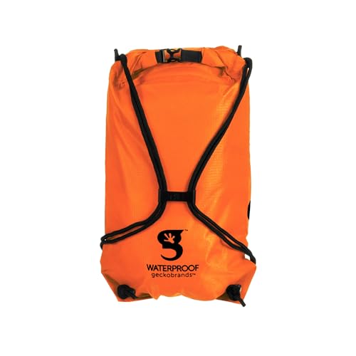 Image of geckobrands Embark 10L Drawstring Backpack - Waterproof, Lightweight Dry Bag for Beach, Hiking, and Light Water Activities