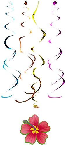Amscan Luau Swirl Hanging Decorations Value Pack (Each), Model: